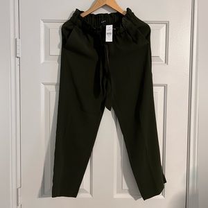 Loft Crepe Pants with Elastic Waist